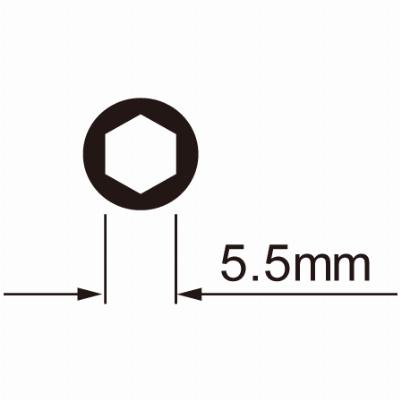 Spaaknippelsleutel IceToolz 12C3 voor 5,5 mm (zeskante) nippels