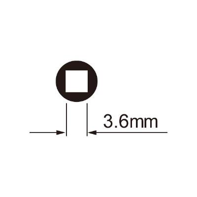 Spaaknippelsleutel IceToolz 12D3 voor 3,6 mm (vierkante nippels)