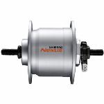 Naafdynamo Shimano Nexus DH-C3000-3N 3 Watt - 36 gaats - velgrem - zilver