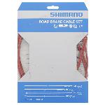 Remkabelset Shimano Race PTFE Rood