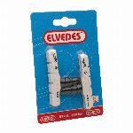 Remblokset Elvedes V-brake 72 mm - wit (op kaart)