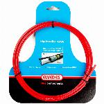 Hydraulische leiding Elvedes met PTFE voering en kevlar protectie - rood (3 meter op kaart)