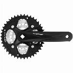 Crankstel SUNRACE FCM500 42-34-24T / 170mm - vierkante as (zwart)