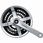 Crankstel Shimano FC-TY501 6/7/8V 170mm 48x38x28T met kettingscherm - zilver