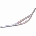 Stuur MTB Boomerang downhill 25,4x560 mm - zilver