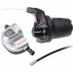 Revo Shifter Shimano Nexus SL-3S42E 3-Sp met kabels en clickbox - zwart (werkplaatsverpakking)