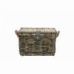 Rieten fietsmand New Looxs Melbourne Rattan medium - grey - 24 liter