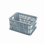 Fietskrat Basil Crate small 25 liter - silver cloud