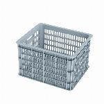 Fietskrat Basil Crate medium 33 liter - silver cloud