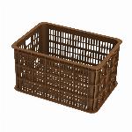 Fietskrat Basil Crate large 50 liter - Saddle Brown