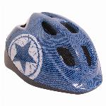 Fietshelm Polisport Junior Jeans - blauw/wit (52-56 cm)