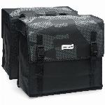 Dubbele fietstas NEW LOOXS Bisonyl Basic waterdicht Black Grey - 46 ltr.