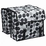 New Looxs Dubbele Fietstas Fiori Double - Dots Black - 30Ltr