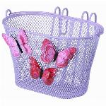 Kinderfietsmand Basil Jasmin Butterfly - lila