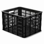 Fietskrat Basil Crate medium 33 liter - zwart