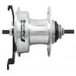 Achternaaf Sturmey Archer XL-RD3 3-speed Trommelremnaaf - 90mm - 36-gats - High Polish Zilver