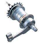 Versnellingsnaaf SHIMANO Nexus 3-Sp DX SG-3C41 120/168/36 C-Brake Zilver