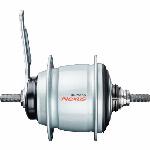 Versnellingsnaaf Shimano Nexus 8 SG-C6001 voor terugtraprem - 36 gaats - zilver