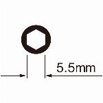 Spaaknippelsleutel IceToolz 12C7 voor 5.5mm zeskante nippels