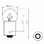 Lamp Edge 6V 0.05 E10 Fiets achterlicht (2-stuks)